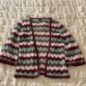 H&M Y2K vintage mohair crochet cardigan